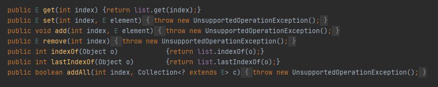 unmod_exception